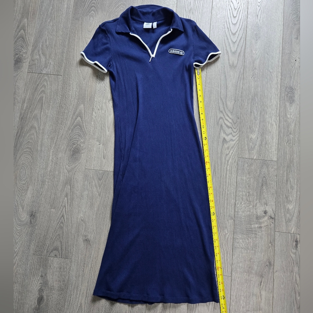 Adidas Blue and White Polo Sheath Dress
